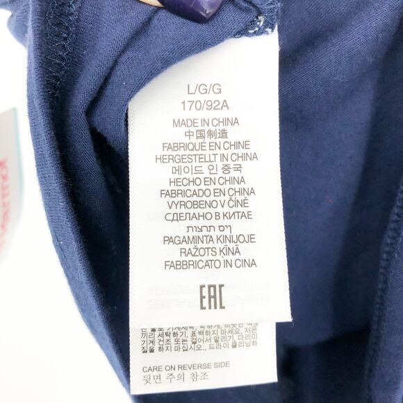 MARMOT Women's Boxy Logo Cotton Crop T-Shirt Large Blue Short Sleeve NWT - Picture 6 of 8